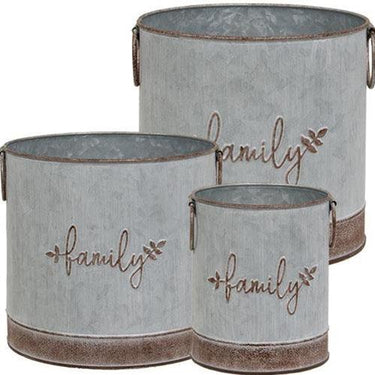 3 Set Family Buckets - The Fox Decor